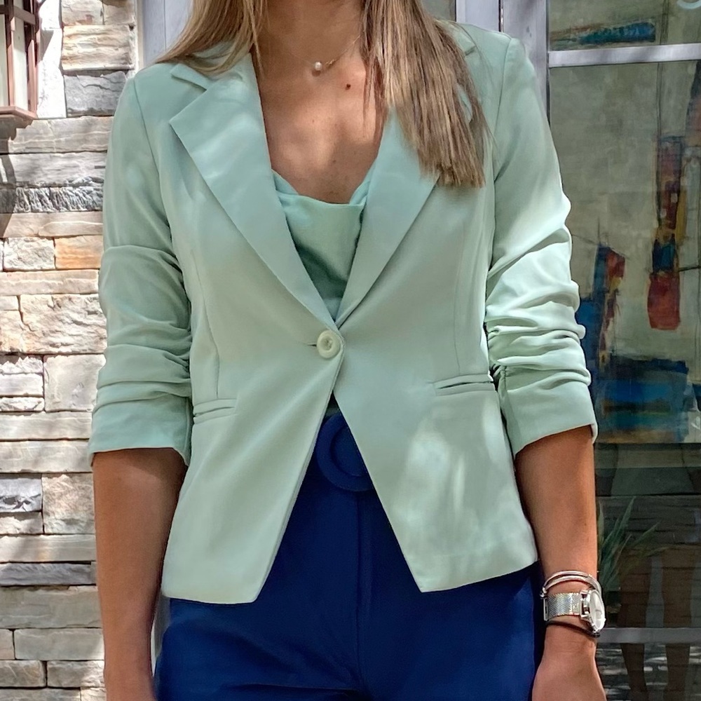 Venti 6 Mint Green Blazer – Made in Italy